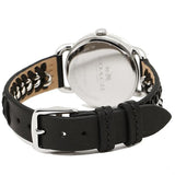 Coach Delancey White Dial Black Leather Strap Ladies Watch 14502257