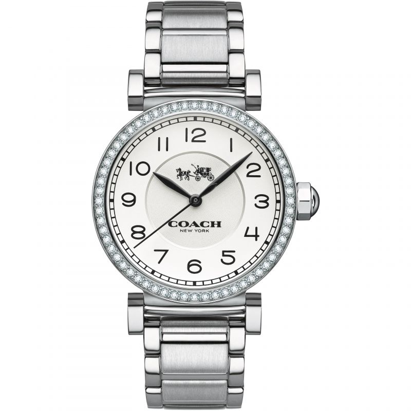 Coach Madison All silver Diamond Ladies Watch 14502396