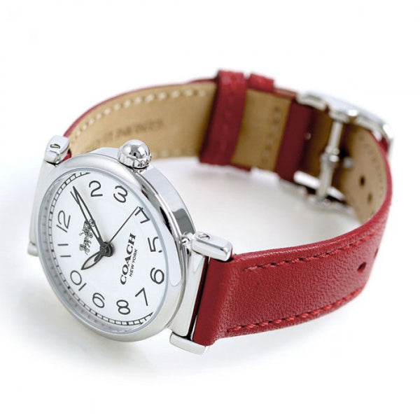 Coach Madison Red Leather Strap Women's Watch 14502407 - Big Daddy Watches #2