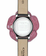 Coach Perry Black Leather Strap Women's Watch