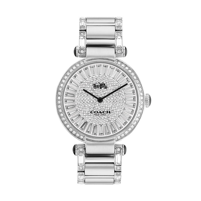 Coach Cary Crystal Silver Women's Watch  14503834 - Big Daddy Watches