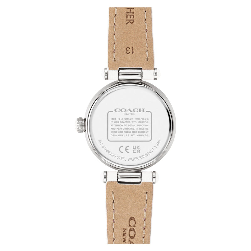 Coach Cary White Leather Strap Women's Watch 14503893 - Big Daddy Watches #3