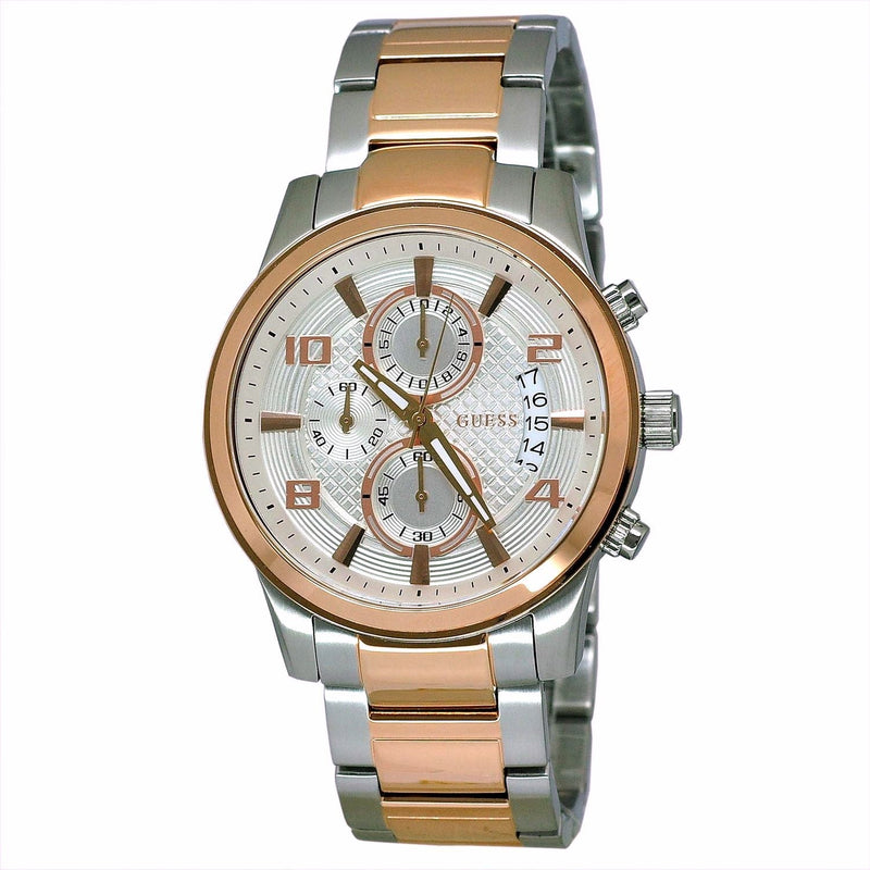 Guess Exec Chronograph Dial Two-Tone Men's Watch W0075G2