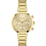 Hugo Boss Flawless Chronograph Gold Women's Watch  1502532 - Big Daddy Watches