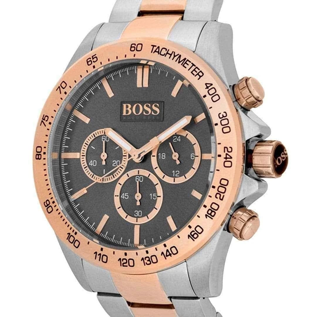 Hugo Boss Ikon Chronograph Grey Dial Two Tone Steel Strap Watch for Men - 1513339 1513339 - Image 3