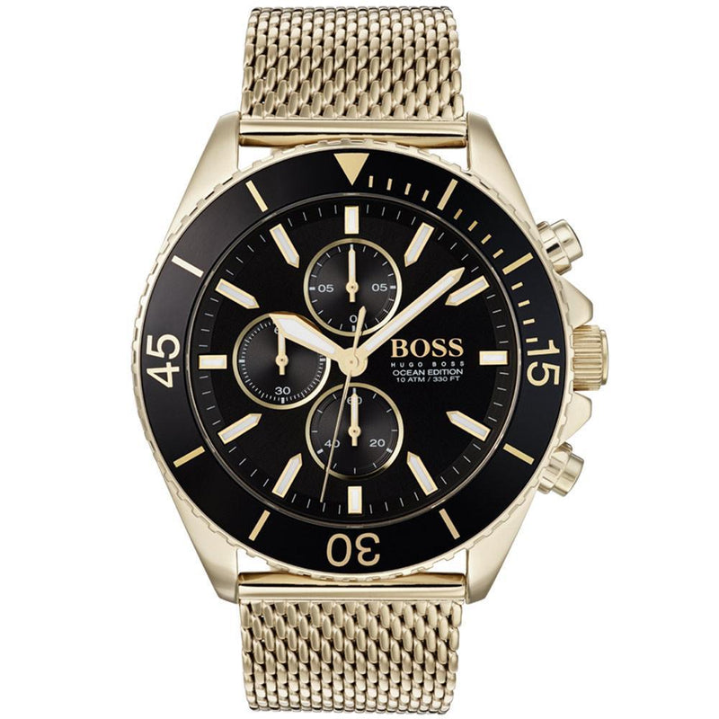 Hugo Boss Black & Gold Ocean Edition Men's Watch 1513703 Water resistance: 100 meters / 330 feet Movement: Quartz 