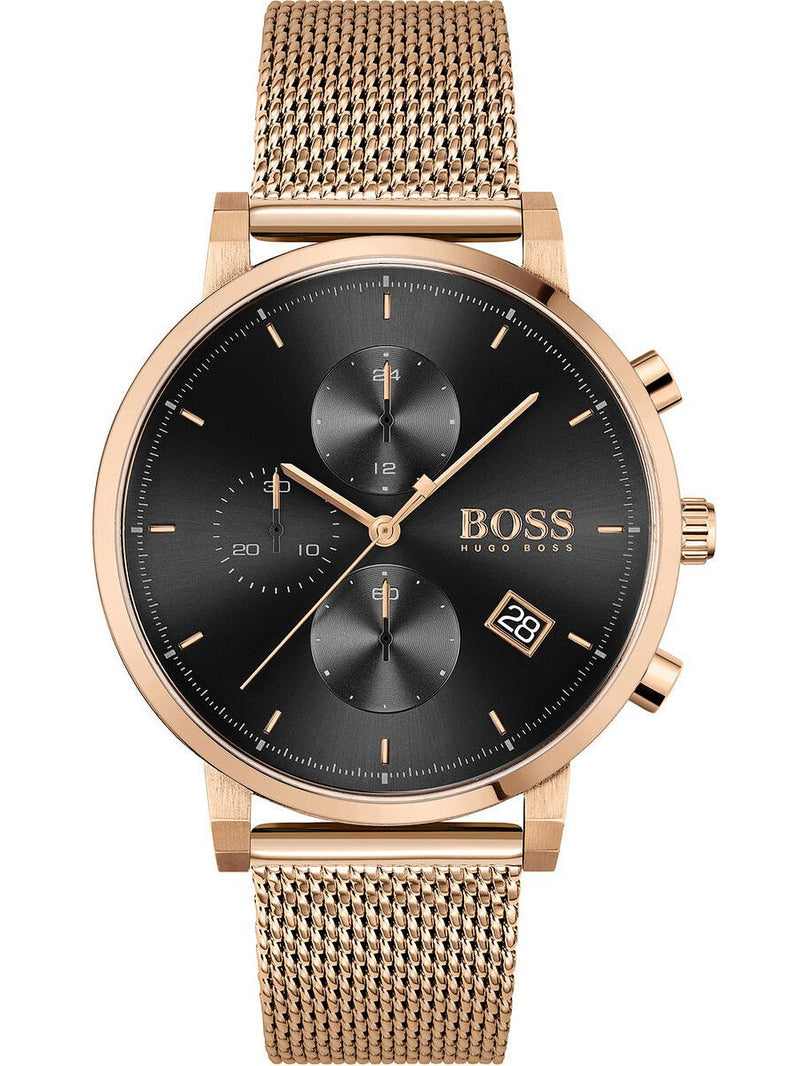 Hugo Boss Integrity Rose Gold Chronograph Men's Watch  1513808 - Big Daddy Watches