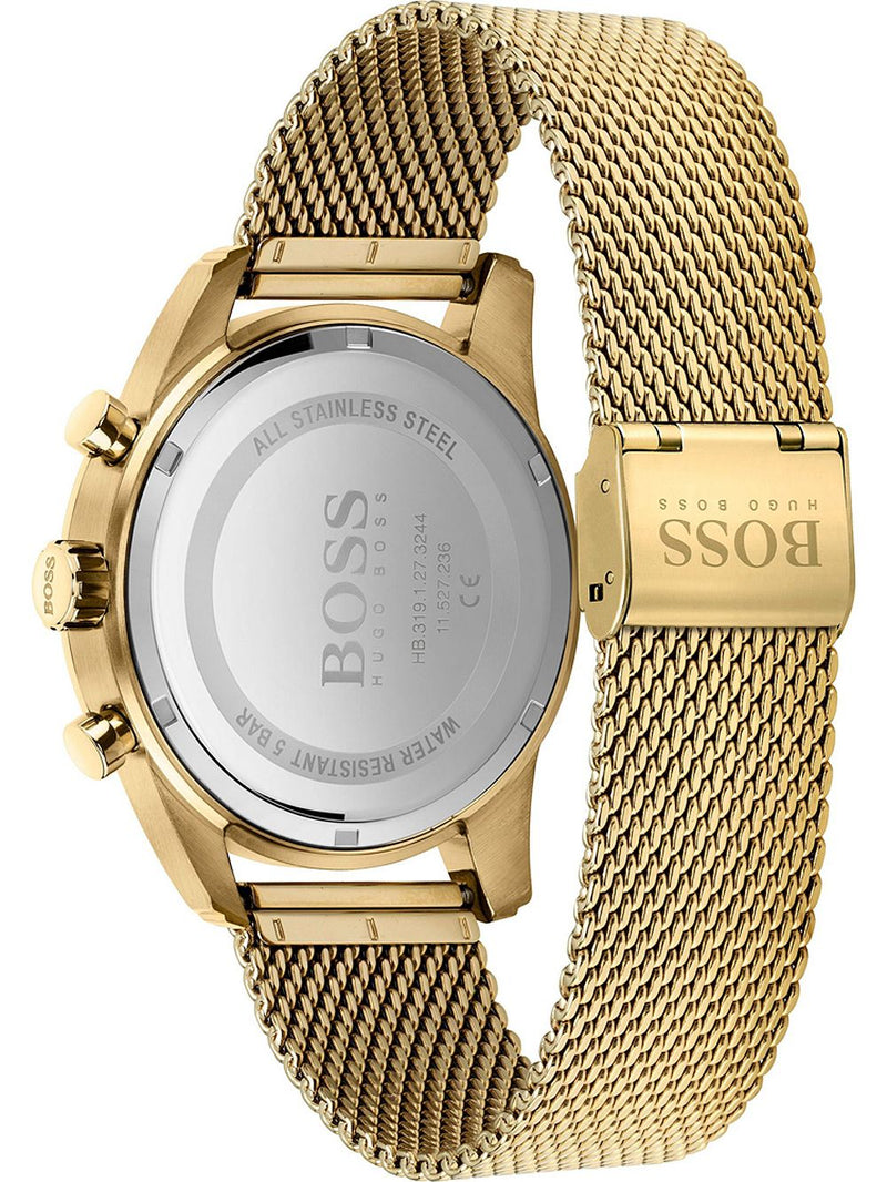 Hugo Boss Skymaster Gold Mesh Men's Watch 1513838 - Big Daddy Watches #3