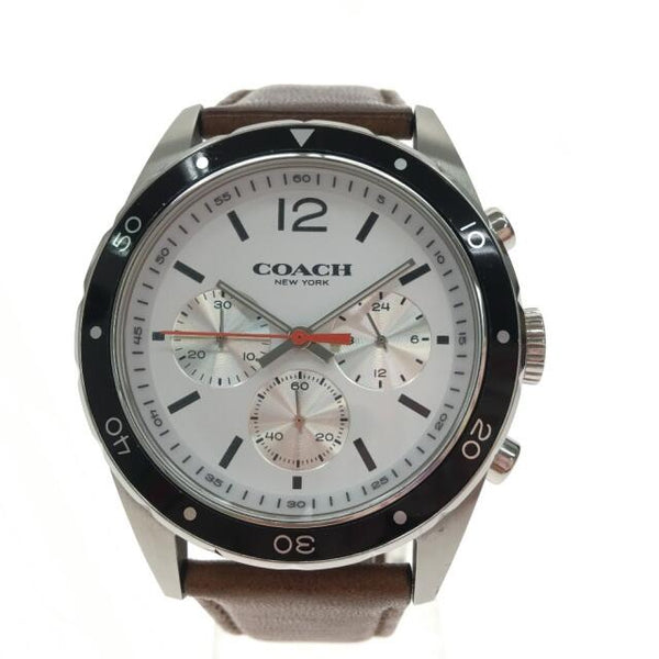 Coach Sullivan Leather Strap Chronograph Men's Watch  14602057 - Big Daddy Watches