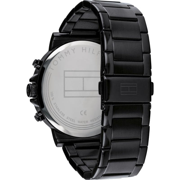 Tommy Hilfiger Multi-function Black Steel Men's Watch 1710383