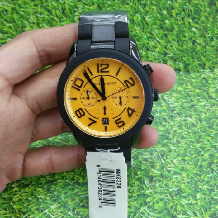 Michael Kors Mercer Chronograph Yellow Dial Men's Watch MK8328