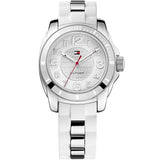 Tommy Hilfiger K2 Silver Dial White Ladies Watch 1781306