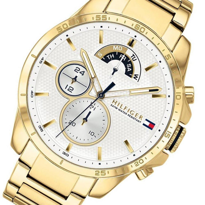 Tommy Hilfiger Gold Steel Men's Multi-function Watch 1791538