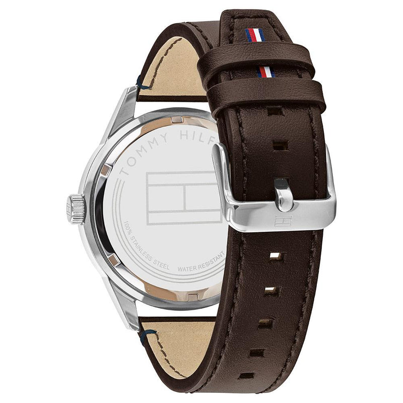 Tommy Hilfiger Multi-function Brown Leather Men's Watch 1791637