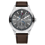 Tommy Hilfiger Multi-function Brown Leather Men's Watch 1791637