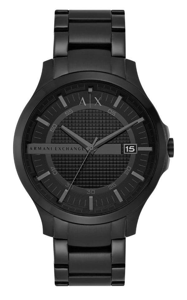 Armani Exchange Hampton Black Dial Black Men's Watch - AX2104