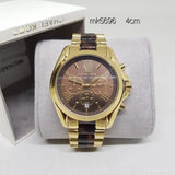 Michael Kors Bradshaw Chronograph Chocolate Dial Ladies Watch MK5696 Water resistance: 50 meters / 165 feet Movement: Quartz  