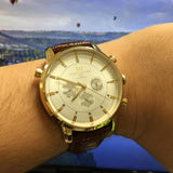Tommy Hilfiger GMT Gold-plated Men's Watch 1790874