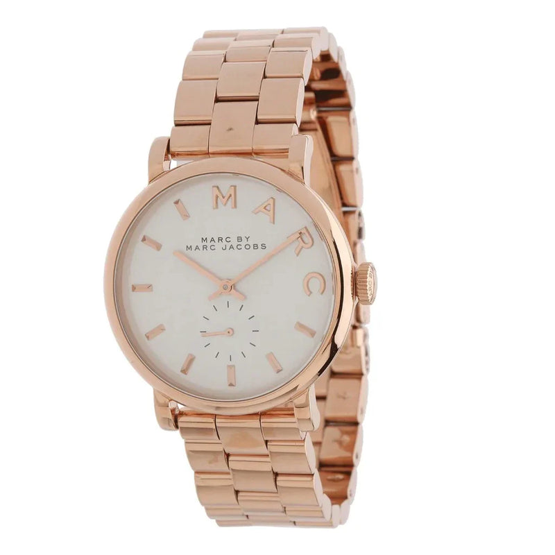 Marc Jacobs Rose Gold White Dial 36mm Ladies Watch MBM3244