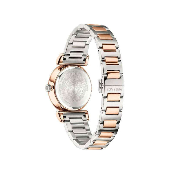 Versace V- Motif Quartz Silver Dial Ladies Watch VERE00718