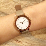 Skagen Hald White Dial Leather Strap Ladies Watch SKW2494