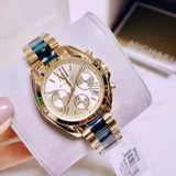 Michael Kors Bradshaw Chronograph Blue Gold Watch MK6318