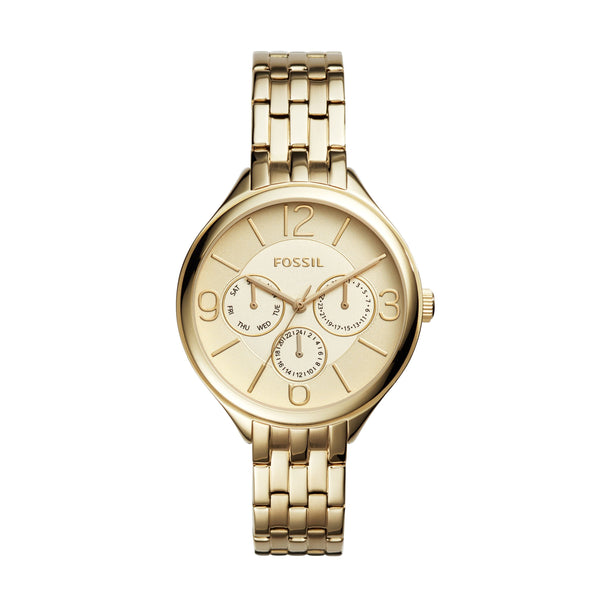 Fossil Suitor Multifunction Gold-Tone Stainless Steel Women's Watch  BQ3128 - Big Daddy Watches