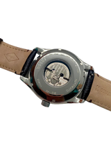 Fossil Black Dial Leather Automatic Men's Watch BQ1142