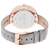 Skagen Gitte Rose Dial Leather Strap Women's Watch SKW2139