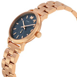 Marc by Marc Jacobs Baker Navy Dial Rose Gold-plated Ladies Watch MBM3332