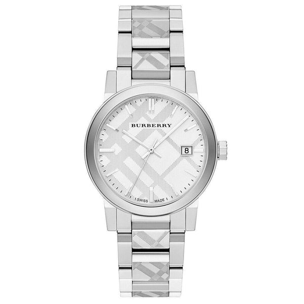 Burberry Men’s Swiss Made Stainless Steel Silver Dial Men's Watch  BU9037 - Big Daddy Watches