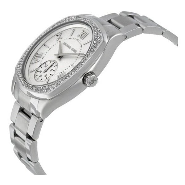 Michael Kors Bryn Crystal Paved Silver Ladies Watch MK6133