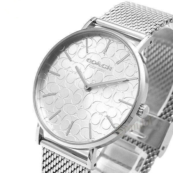 Coach Ladies Perry Stainless Steel Watch With Etched Signature C Dial 14503384