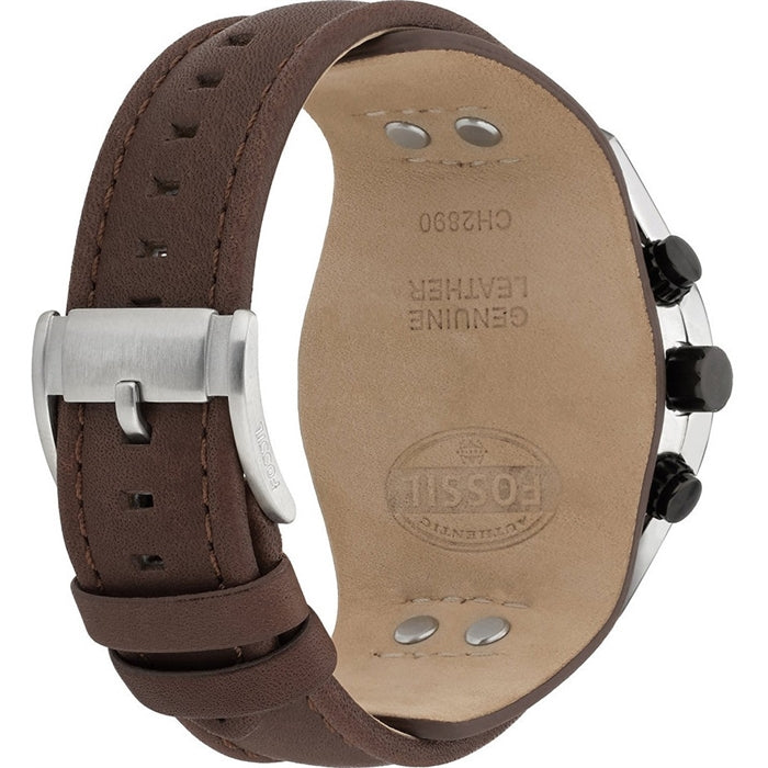 Fossil Coachman Chronograph White Dial Men's Watch CH2890