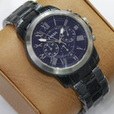 Fossil Grant Chronograph Blue Dial Men's Watch FS5230