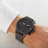 Fossil Nate Chronograph Black Dial Men's Watch JR1401