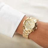 Michael Kors Bradshaw Chronograph Champagne Dial Ladies Watch MK5798 Water resistance: 100 meters / 330 feet Movement: Quartz  