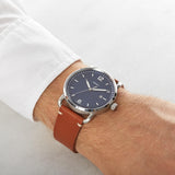 Fossil Commuter Blue Dial Brown Leather Men's Watch FS5325
