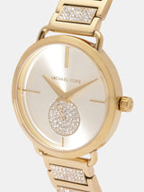 Michael Kors Portia Pave Gold Dial Ladies Watch MK3852