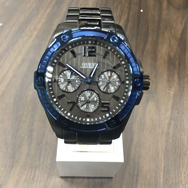 Guess Flagship Multi-function Black Dial Men's Watch W0601G1
