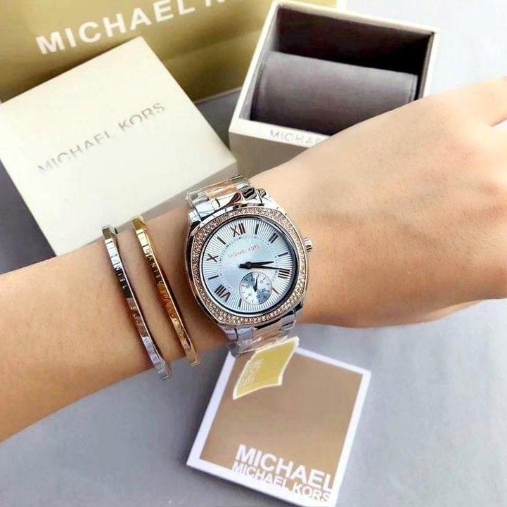 Michael Kors Bryn Two-Tone Glitz Stainless Steel Ladies Watch MK6136