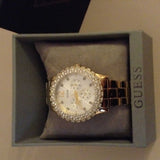 Guess Dazzler Diamond Gold-Tone Ladies Watch W0335L2