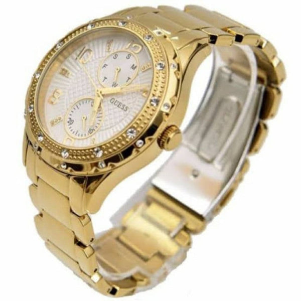Guess Women White Dial and Gold Stainless Strap Women's Watch W0442L2 - Big Daddy Watches #2