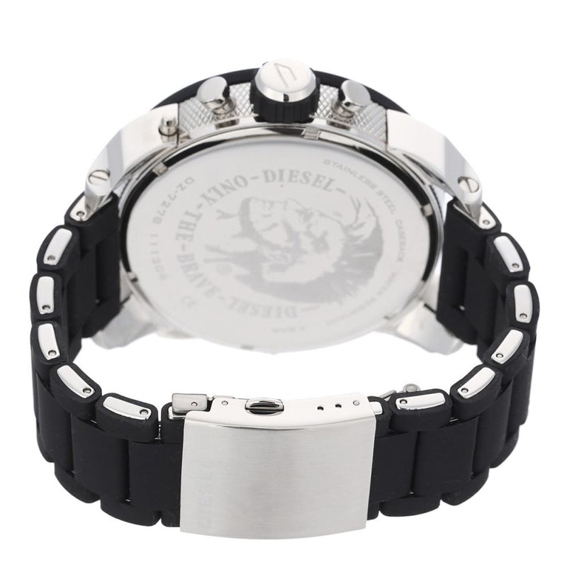 Diesel Big Daddy DZ7278 316L black stainless steel 3ATM (30m) water-resistant 4 Time zones (GMT)