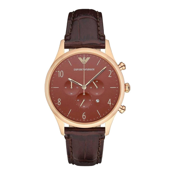 Emporio Armani Classic Chronograph Burgundy Dial Men's Watch AR1890