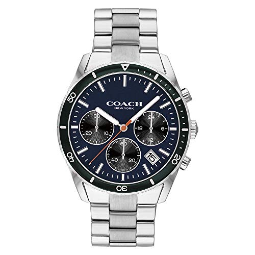 Coach Thompson Silver Sports Men's Watch  14602383 - Big Daddy Watches