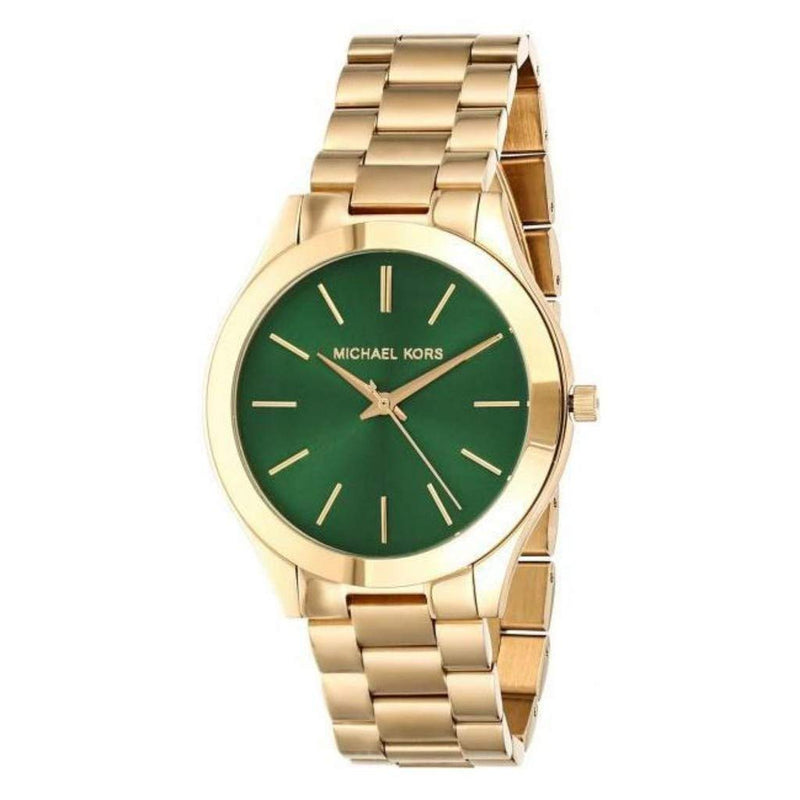 Michael Kors Slim Runway Green Dial Ladies Watch MK3435 - Big Daddy Watches