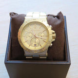 Michael Kors Bel Aire Chronograph Gold-tone Dial Unisex Watch MK5463 Water resistance: 100 meters / 330 feet Movement: Quartz  