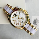 Michael Kors Bradshaw Chronograph Dial Two-tone Ladies Watch MK5743 Water resistance: 50 meters / 165 feet Movement: Quartz  