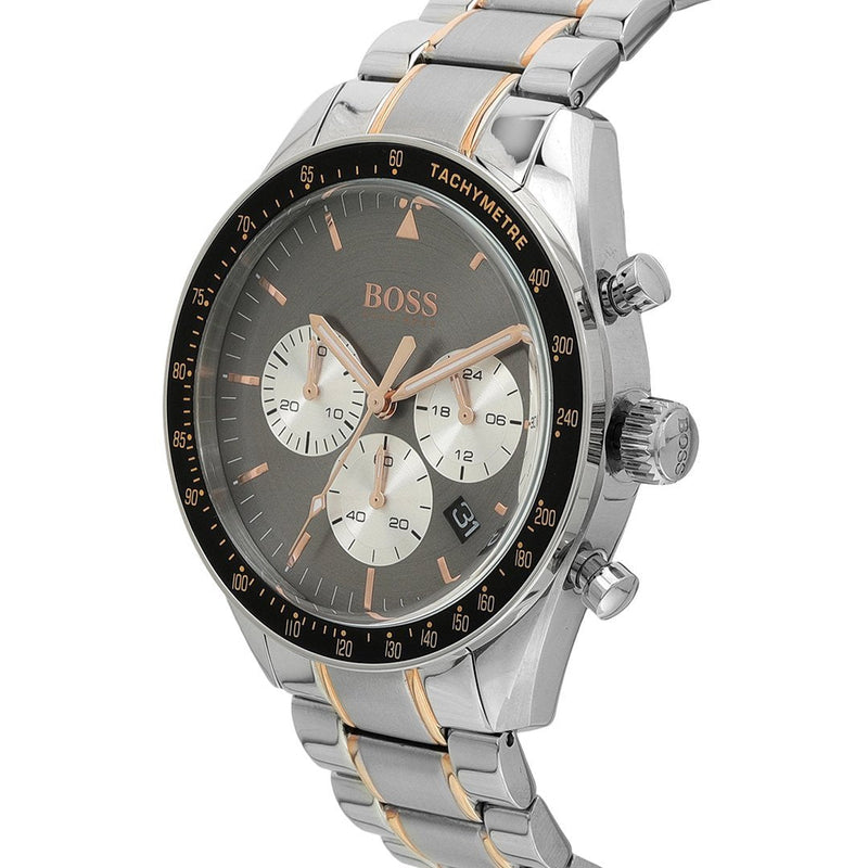 Hugo Boss Trophy Chronograph Grey Dial Men's Watch 1513634 Water resistance: 50 meters Movement: Quartz   